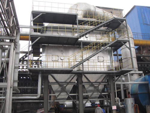 山西河津焦化爐余熱鍋爐工程現場