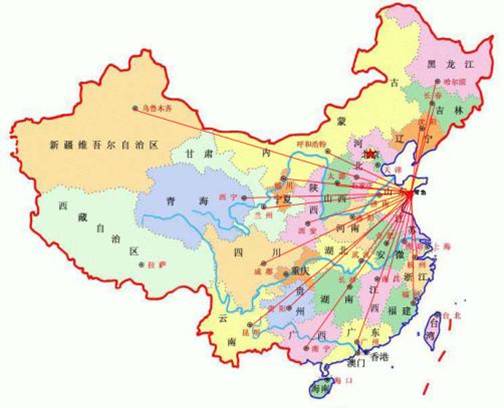 凱能鍋爐公司國內(nèi)銷售區(qū)域 凱能鍋爐公司國內(nèi)銷售區(qū)域