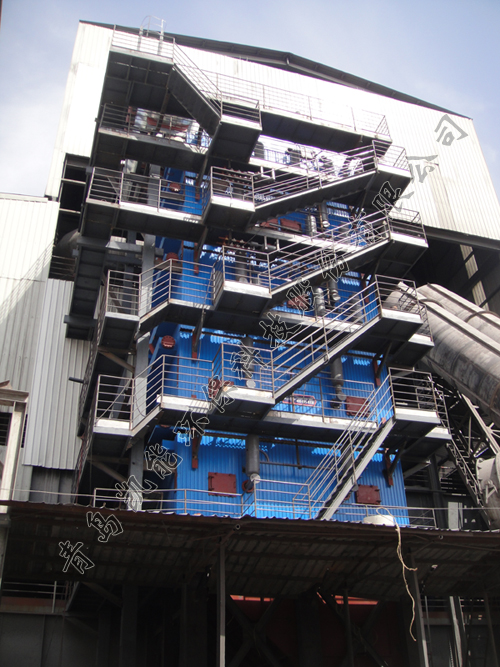 硅鐵礦熱爐余熱鍋爐現場