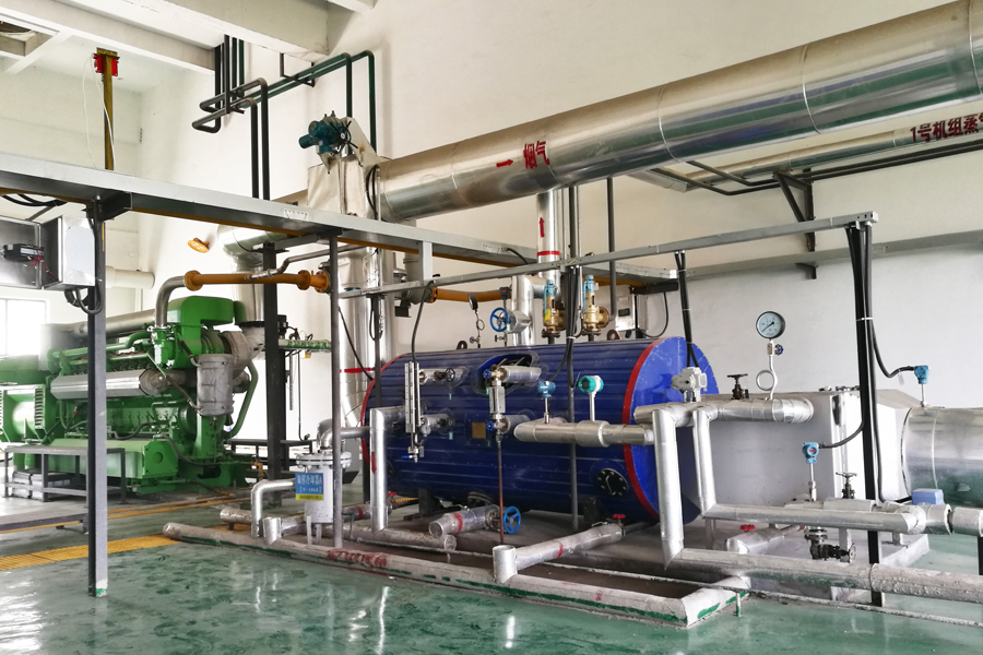 沼氣機組余熱回收系統項目現場