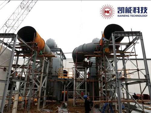 柬埔寨余熱發電鍋爐項目現場 柬埔寨余熱發電鍋爐項目現場