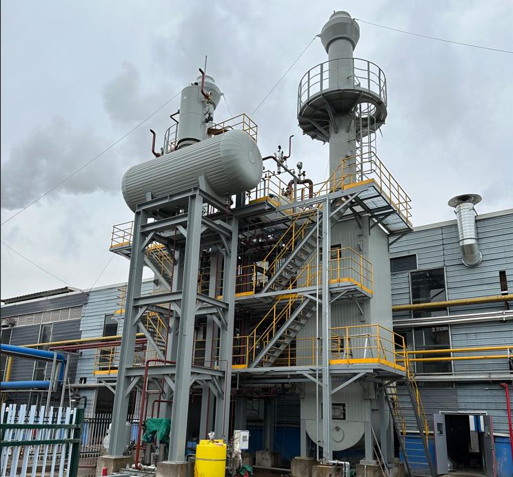 2MW 燃?xì)廨啓C(jī)余熱鍋爐項(xiàng)目現(xiàn)場