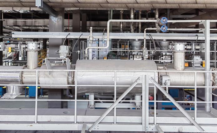 鋰電池行業爐窯余熱鍋爐項目現場 鋰電池行業爐窯余熱鍋爐項目現場