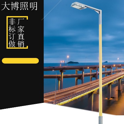 LED路燈簡約高速路高亮照明特色市電挑臂路燈特色方形廠家批發(fā)