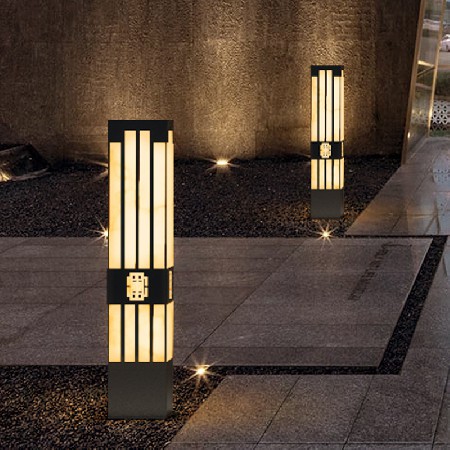 LED草坪燈道路照明景觀燈鋁制方形戶外新中式小區(qū)庭院燈廠家批發(fā)