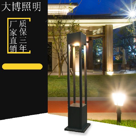 LED特色草地燈小區庭院鋁制圓柱草坪燈4W簡約現代防水廠家批發