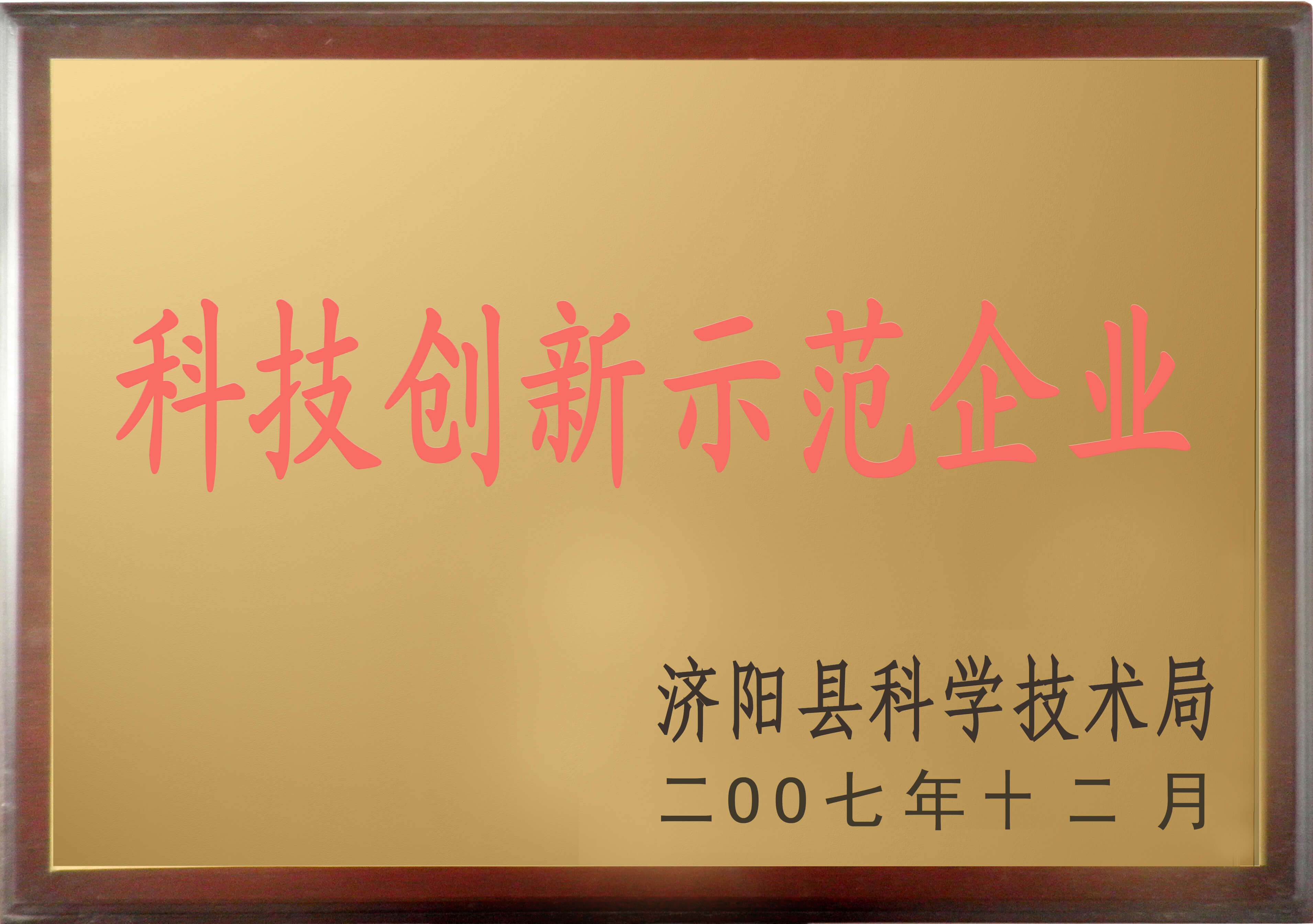 科技創(chuàng)新示范企業(yè)